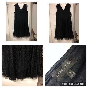 Black Lace Cap sleeve Dress